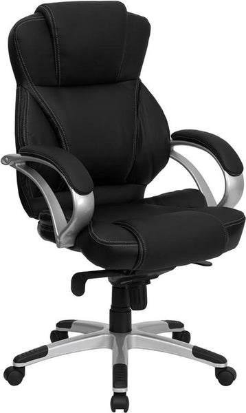 Flash Furniture High Back Black Leather Contemporary Executive Swivel Chair - H-9626L-2-GG