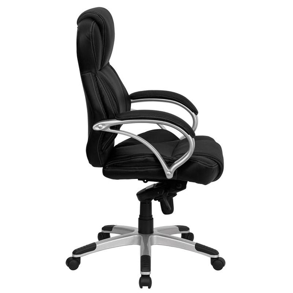Flash Furniture High Back Black Leather Contemporary Executive Swivel Chair - H-9626L-2-GG