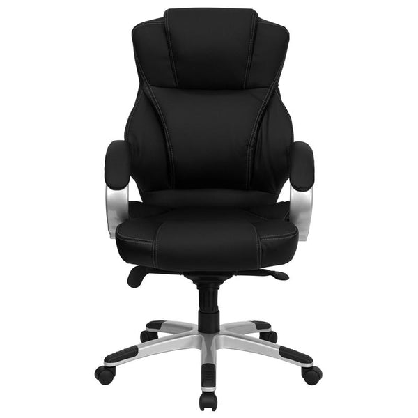 Flash Furniture High Back Black Leather Contemporary Executive Swivel Chair - H-9626L-2-GG