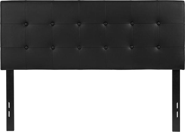 Flash Furniture Lennox Tufted Upholstered Full Size Headboard in Black Vinyl - HG-HB1705-F-BK-GG