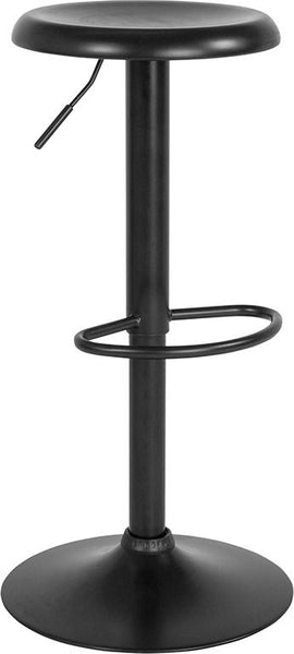 Flash Furniture Madrid Series Adjustable Height Retro Barstool in Black Finish - CH-181220-BK-GG