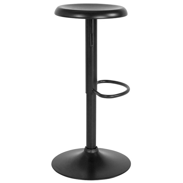 Flash Furniture Madrid Series Adjustable Height Retro Barstool in Black Finish - CH-181220-BK-GG