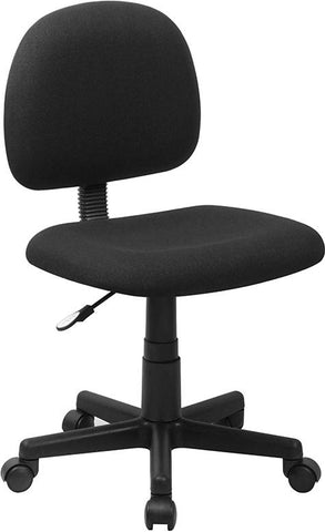 Flash Furniture Mid-Back Black Fabric Swivel Task Chair - BT-660-BK-GG