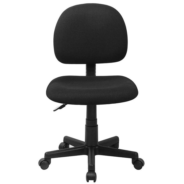 Flash Furniture Mid-Back Black Fabric Swivel Task Chair - BT-660-BK-GG