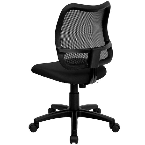 Flash Furniture Mid-Back Black Mesh Swivel Task Chair - WL-A277-BK-GG