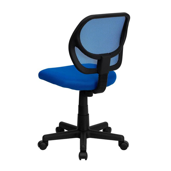 Flash Furniture Mid-Back Blue Mesh Swivel Task Chair - WA-3074-BL-GG