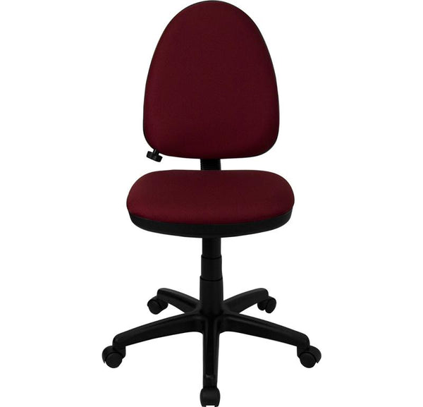 Flash Furniture Mid-Back Burgundy Fabric Multifunction Swivel Task Chair with Adjustable Lumbar Support - WL-A654MG-BY-GG