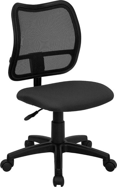 Flash Furniture Mid-Back Gray Mesh Swivel Task Chair - WL-A277-GY-GG