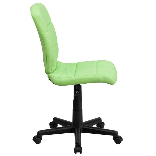 Flash Furniture Mid-Back Green Quilted Vinyl Swivel Task Chair - GO-1691-1-GREEN-GG