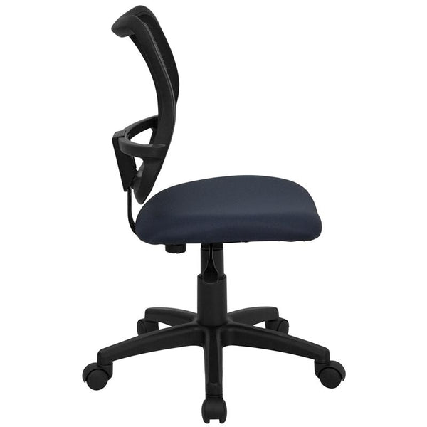 Flash Furniture Mid-Back Navy Blue Mesh Swivel Task Chair - WL-A277-NVY-GG