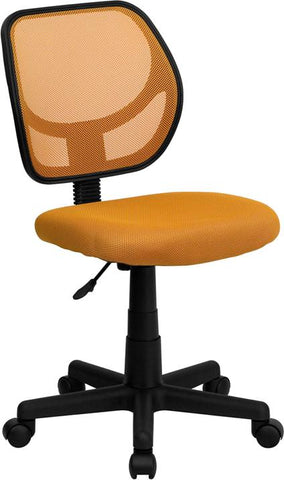 Flash Furniture Mid-Back Orange Mesh Swivel Task Chair - WA-3074-OR-GG