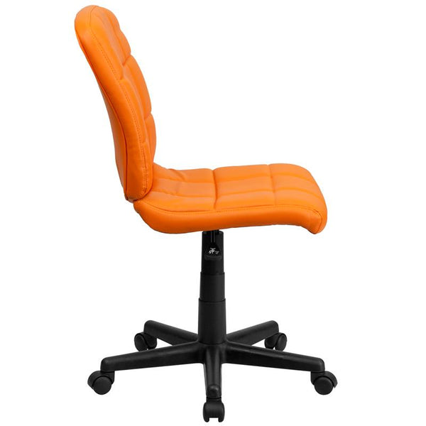 Flash Furniture Mid-Back Orange Quilted Vinyl Swivel Task Chair - GO-1691-1-ORG-GG