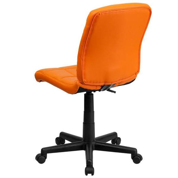 Flash Furniture Mid-Back Orange Quilted Vinyl Swivel Task Chair - GO-1691-1-ORG-GG