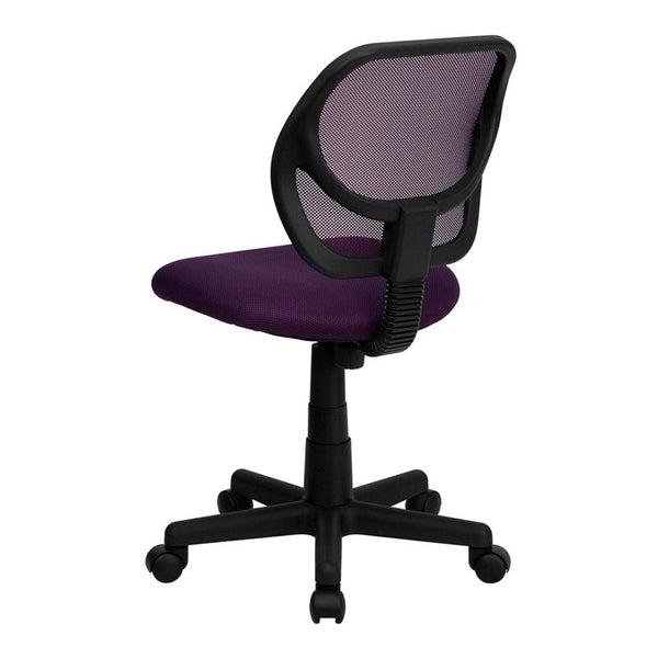 Flash Furniture Mid-Back Purple Mesh Swivel Task Chair - WA-3074-PUR-GG