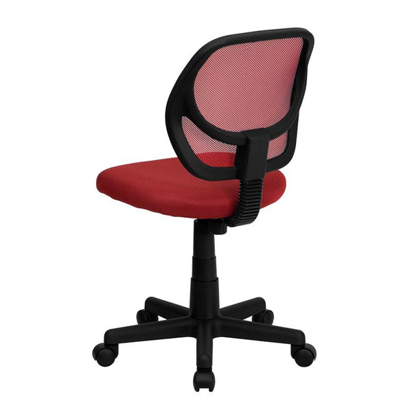 Flash Furniture Mid-Back Red Mesh Swivel Task Chair - WA-3074-RD-GG