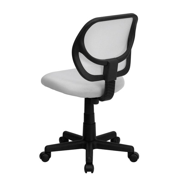 Flash Furniture Mid-Back White Mesh Swivel Task Chair - WA-3074-WHT-GG