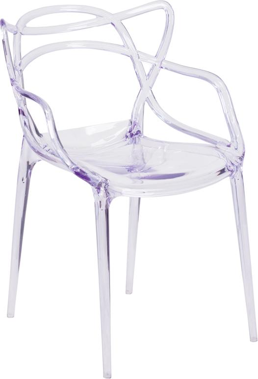 Flash Furniture Nesting Series Transparent Stacking Side Chair - FH-173-APC-GG