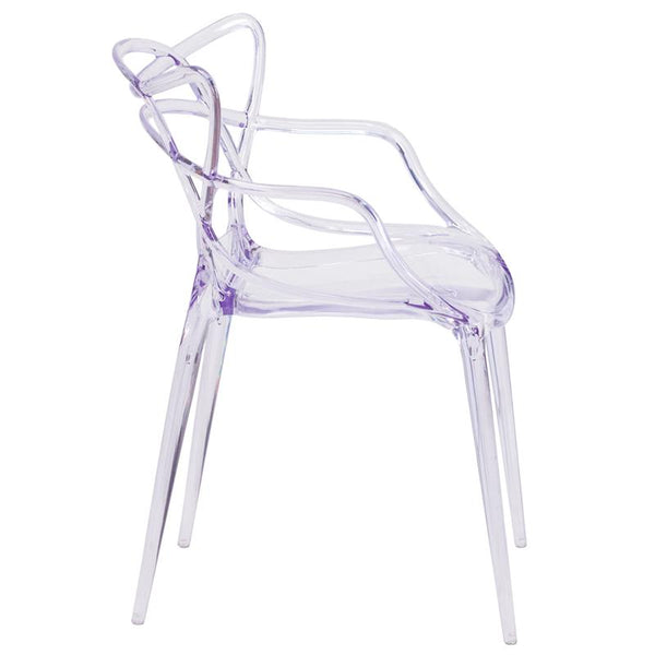 Flash Furniture Nesting Series Transparent Stacking Side Chair - FH-173-APC-GG