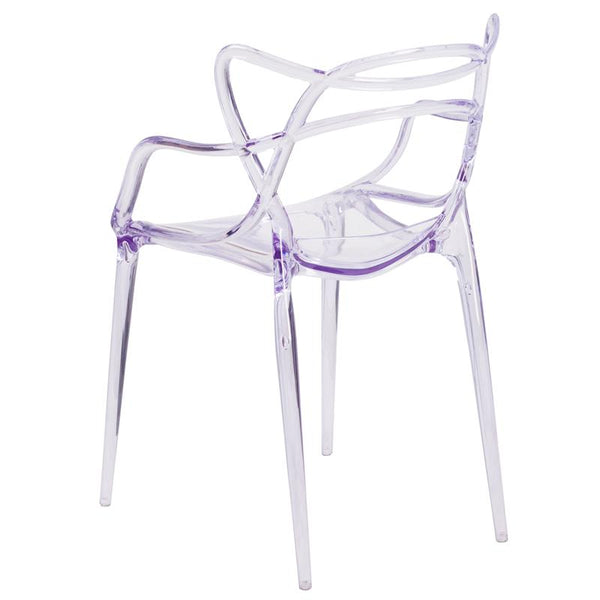 Flash Furniture Nesting Series Transparent Stacking Side Chair - FH-173-APC-GG