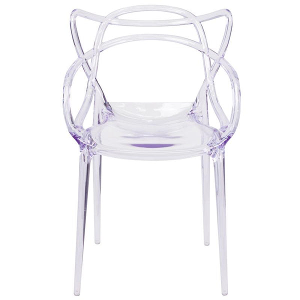 Flash Furniture Nesting Series Transparent Stacking Side Chair - FH-173-APC-GG