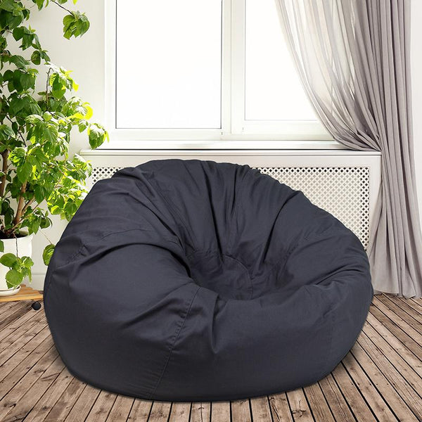 Flash Furniture Oversized Solid Gray Bean Bag Chair - DG-BEAN-LARGE-SOLID-GY-GG