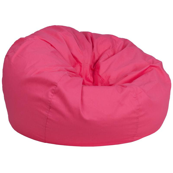 Flash Furniture Oversized Solid Hot Pink Bean Bag Chair - DG-BEAN-LARGE-SOLID-HTPK-GG