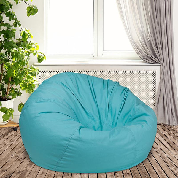 Flash Furniture Oversized Solid Mint Green Bean Bag Chair - DG-BEAN-LARGE-SOLID-MTGN-GG
