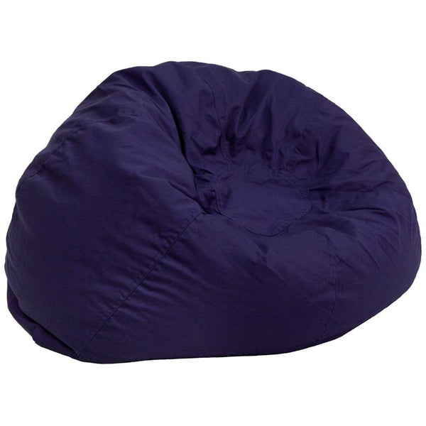 Flash Furniture Oversized Solid Navy Blue Bean Bag Chair - DG-BEAN-LARGE-SOLID-BL-GG