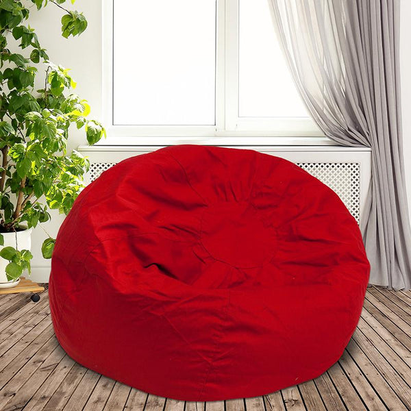 Flash Furniture Oversized Solid Red Bean Bag Chair - DG-BEAN-LARGE-SOLID-RED-GG