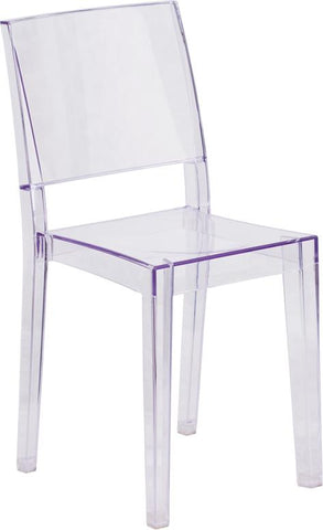 Flash Furniture Phantom Series Transparent Stacking Side Chair - FH-121-APC-GG