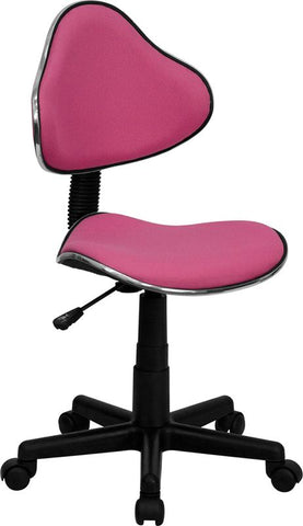 Flash Furniture Pink Fabric Ergonomic Swivel Task Chair - BT-699-PINK-GG