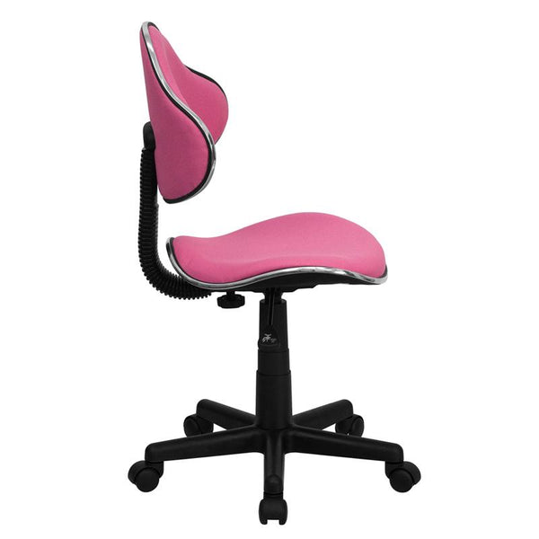 Flash Furniture Pink Fabric Ergonomic Swivel Task Chair - BT-699-PINK-GG