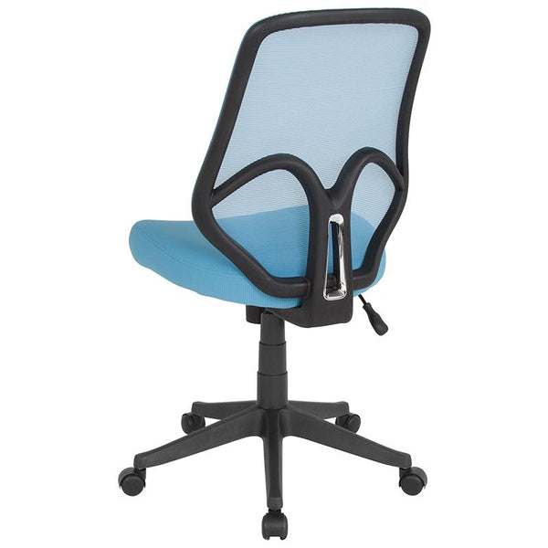 Flash Furniture Salerno Series High Back Light Blue Mesh Chair - GO-WY-193A-LTBL-GG