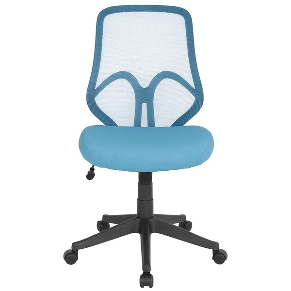 Flash Furniture Salerno Series High Back Light Blue Mesh Chair - GO-WY-193A-LTBL-GG