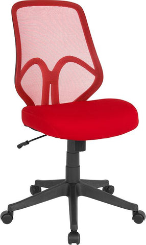 Flash Furniture Salerno Series High Back Red Mesh Chair - GO-WY-193A-RED-GG