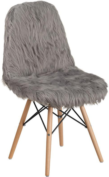 Flash Furniture Shaggy Dog Charcoal Gray Accent Chair - DL-16-GG