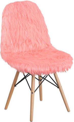 Flash Furniture Shaggy Dog Hermosa Pink Accent Chair - DL-12-GG