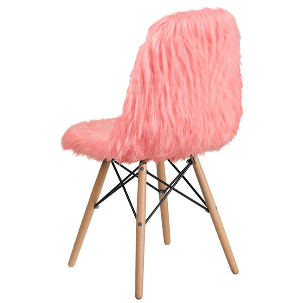 Flash Furniture Shaggy Dog Hermosa Pink Accent Chair - DL-12-GG