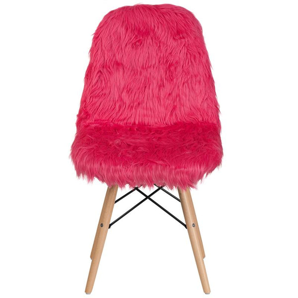 Flash Furniture Shaggy Dog Hot Pink Accent Chair - DL-1-GG