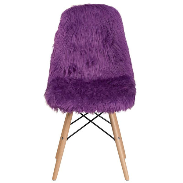 Flash Furniture Shaggy Dog Purple Accent Chair - DL-15-GG