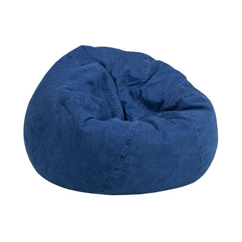 Flash Furniture Small Denim Kids Bean Bag Chair - DG-BEAN-SMALL-DENIM-GG