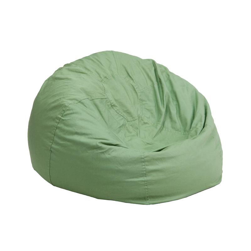 Flash Furniture Small Solid Green Kids Bean Bag Chair - DG-BEAN-SMALL-SOLID-GRN-GG