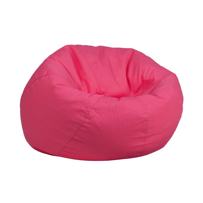 Flash Furniture Small Solid Hot Pink Kids Bean Bag Chair - DG-BEAN-SMALL-SOLID-HTPK-GG
