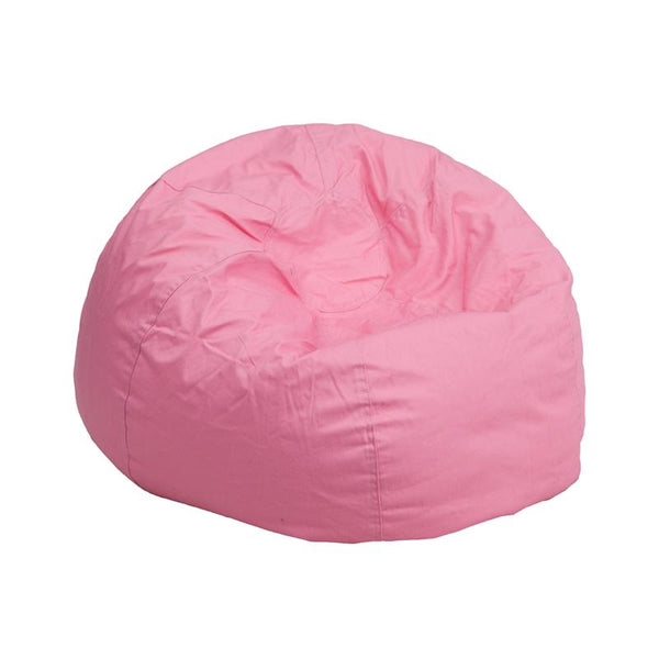 Flash Furniture Small Solid Light Pink Kids Bean Bag Chair - DG-BEAN-SMALL-SOLID-PK-GG