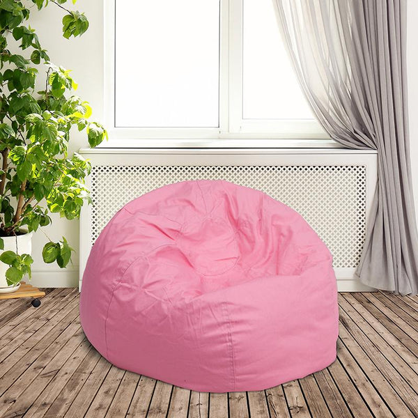 Flash Furniture Small Solid Light Pink Kids Bean Bag Chair - DG-BEAN-SMALL-SOLID-PK-GG