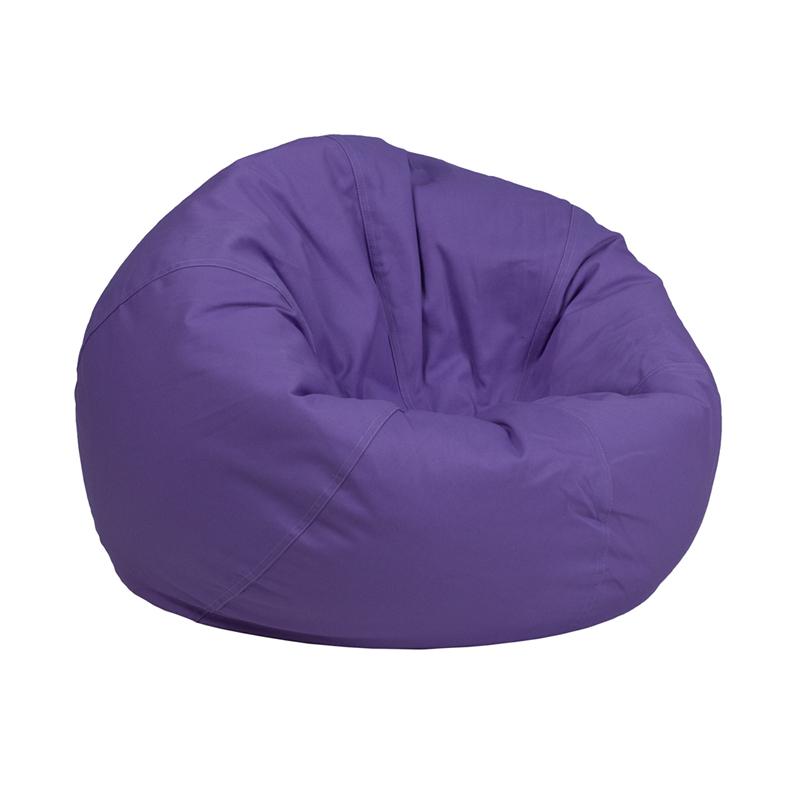 Flash Furniture Small Solid Purple Kids Bean Bag Chair - DG-BEAN-SMALL-SOLID-PUR-GG