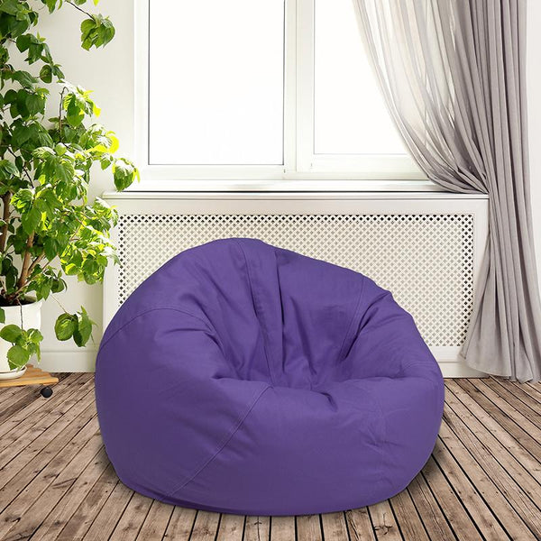 Flash Furniture Small Solid Purple Kids Bean Bag Chair - DG-BEAN-SMALL-SOLID-PUR-GG