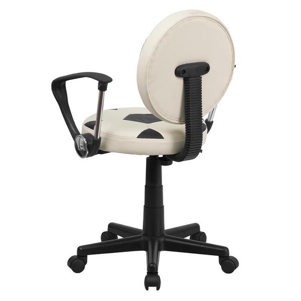 Flash Furniture Soccer Swivel Task Chair with Arms - BT-6177-SOC-A-GG