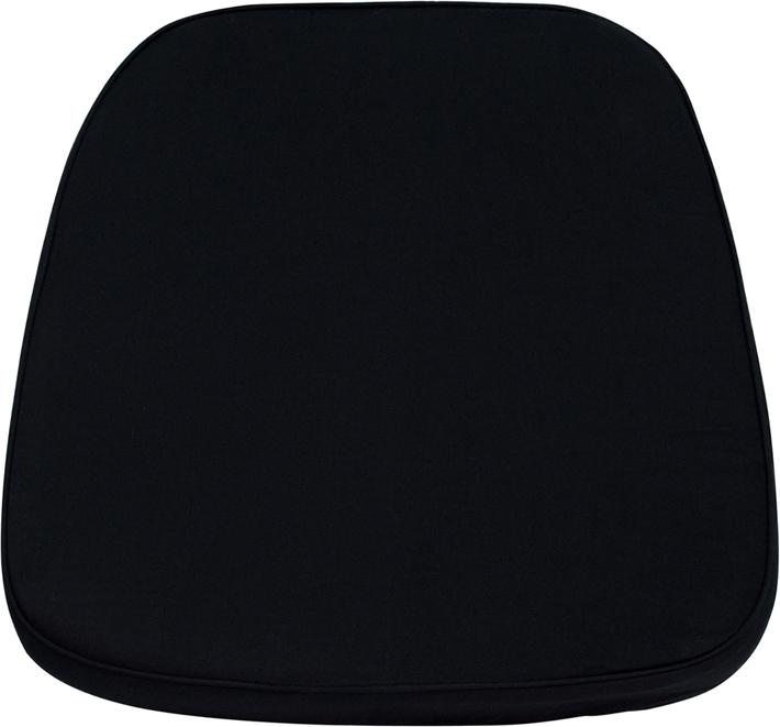 Flash Furniture Soft Black Fabric Chiavari Chair Cushion - LE-L-C-BLACK-GG