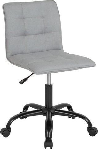 Flash Furniture Sorrento Home and Office Task Chair in Light Gray Fabric - DS-512C-LTG-F-GG